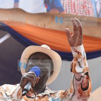 ODM leader Raila Odinga addressing at Amalemba grounds in Kakamega town