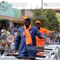 Raila Odinga, alongside Kakamega County Governor