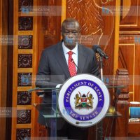 Deputy President Rigathi Gachagua during his impeachment hearing