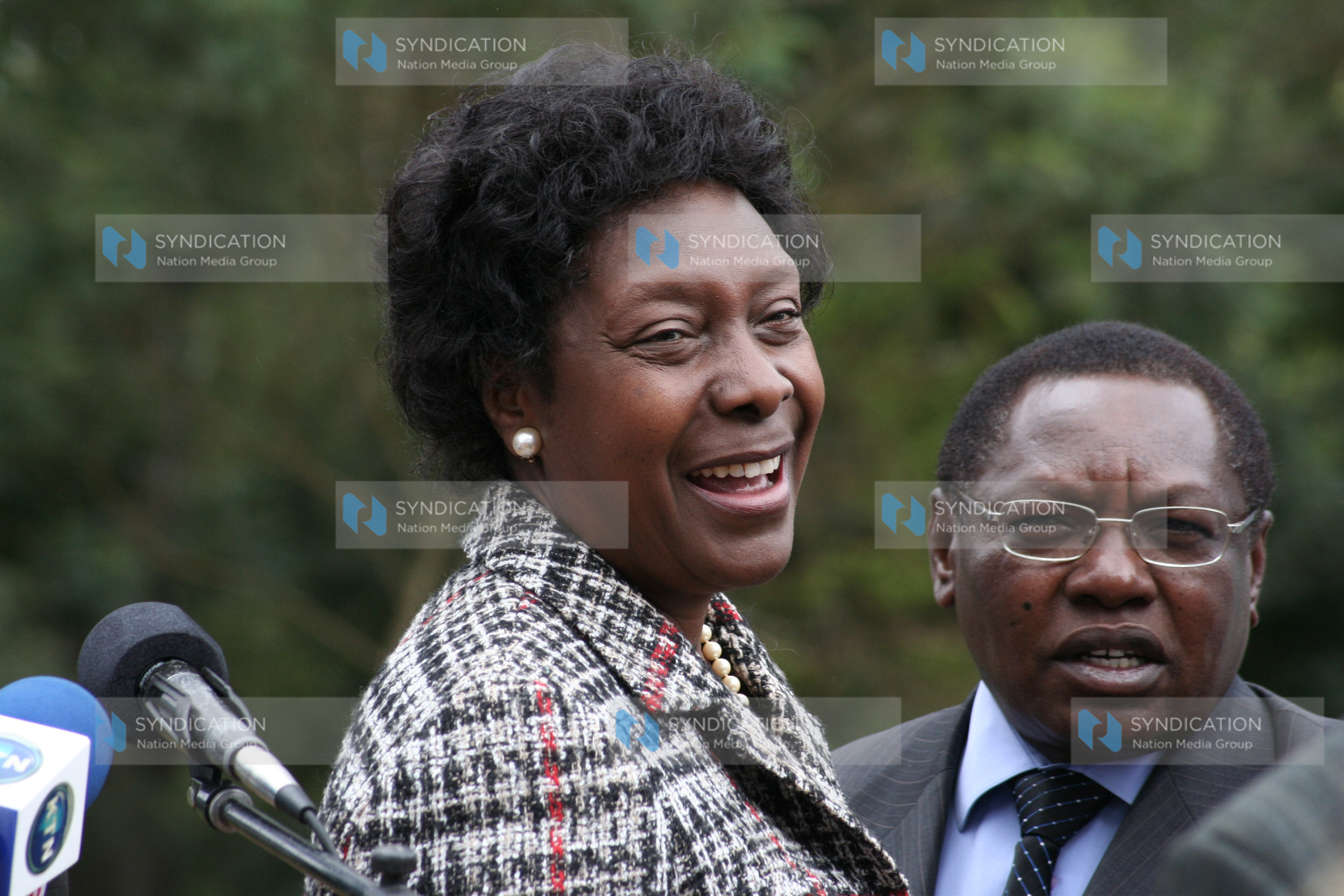Water minister Charity Ngilu and Kinangop MP David Ngugi