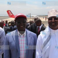 Isiolo governor Mohammed Abdi Kuti and Meru governor Kiraitu Murungi