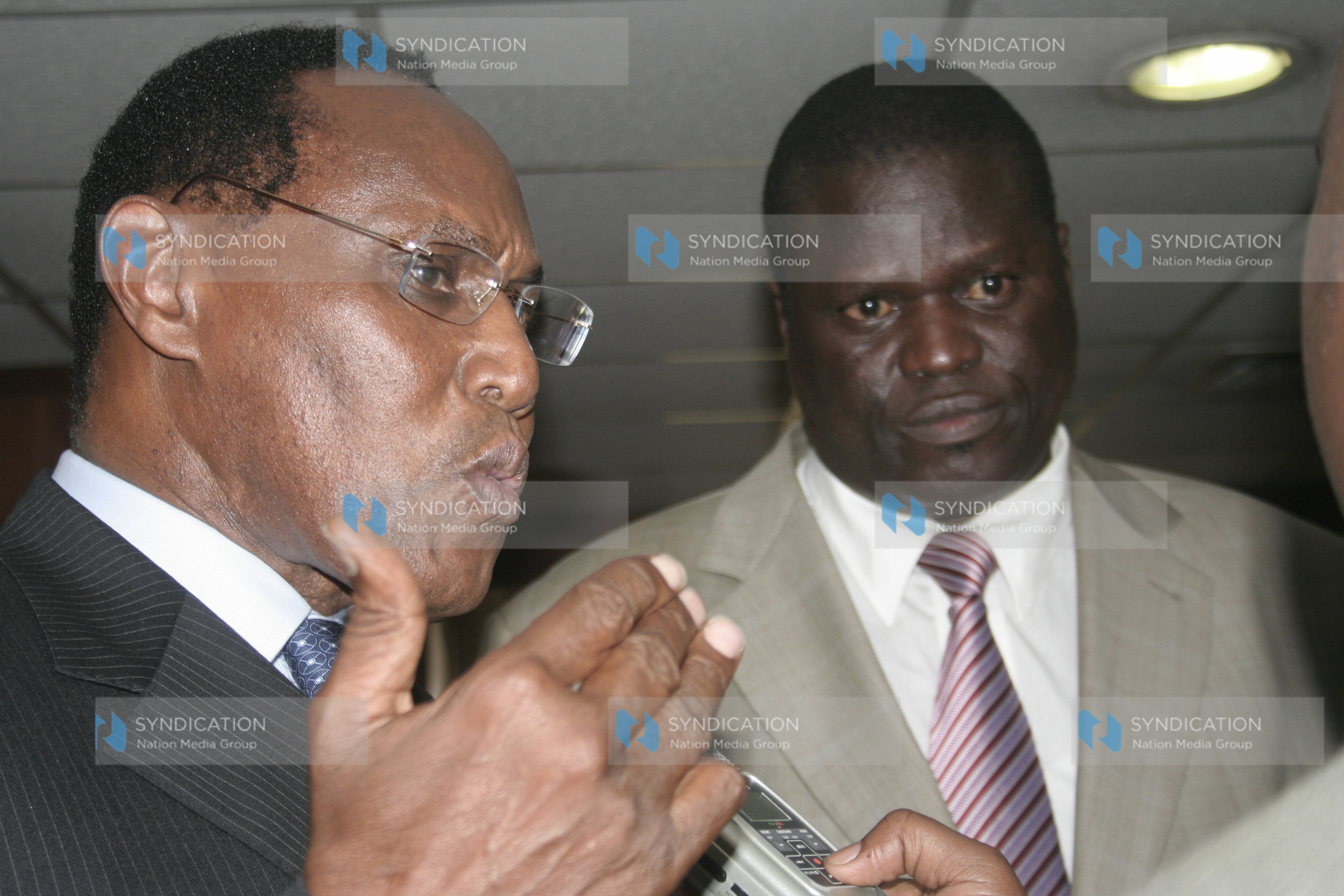 Internal Security minister Prof George Saitoti
