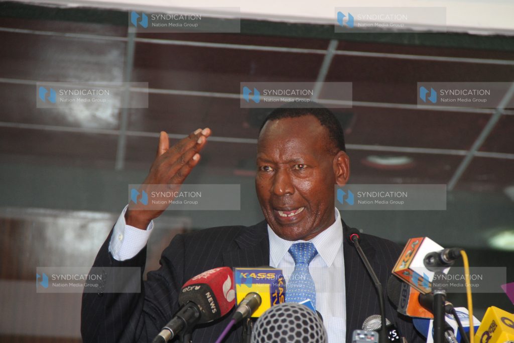 Interior and Co-odination of National Government Cabinet Secretary Joseph Ole Nkaissery