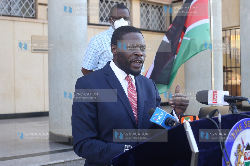 Nairobi Senator and Senate ADHOC committee Johnson Sakaja