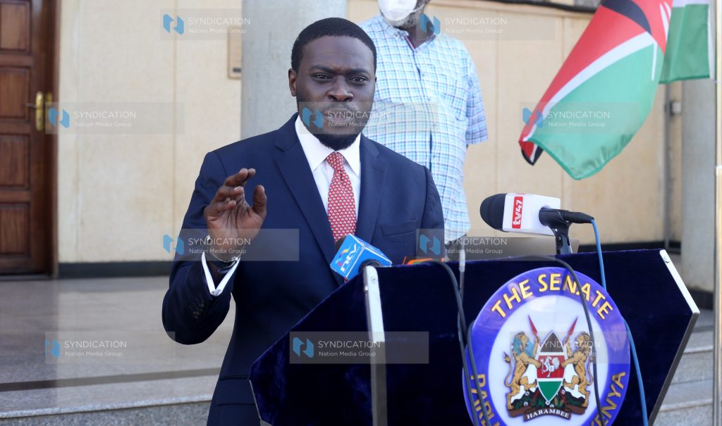 Nairobi Senator and Senate ADHOC committee Johnson Sakaja