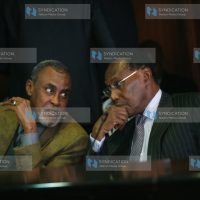 Defense Minister Yusuf Haji and Internal Security Minister George Saitoti