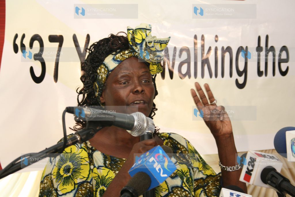 Nobel Peace Prize laureate Professor Wangari Maathai