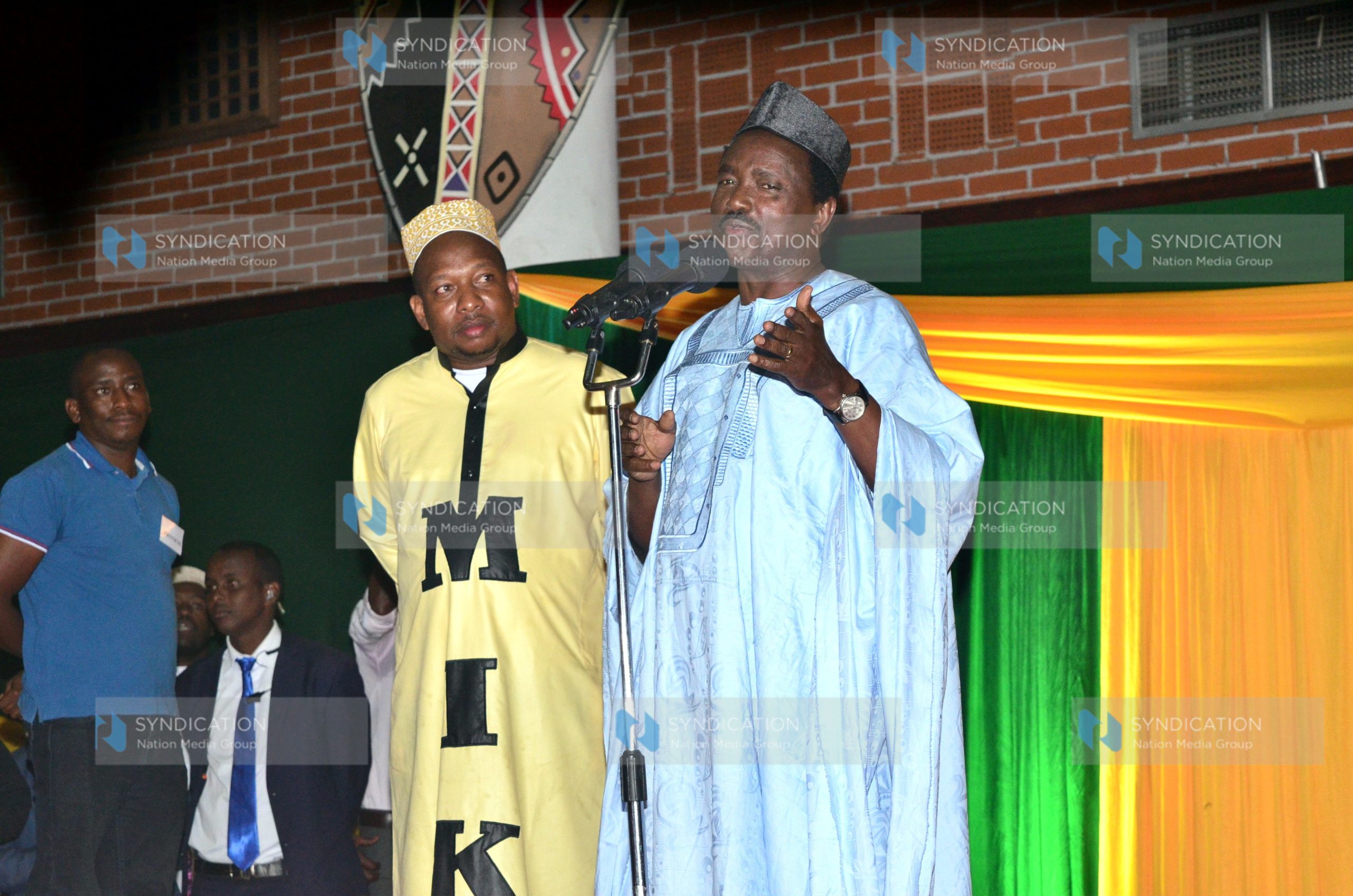 Wiper Democratic Party Leader Kalonzo Musyoka makes his speech during celebrations to mark Iftar