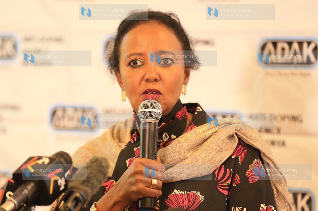 Sports Cabinet Secretary Amina Mohamed