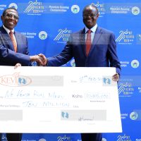 Kevian Limited Managing Director Dr Kimani Rugendo and Meru County Governor Hon Kiraitu Murungi