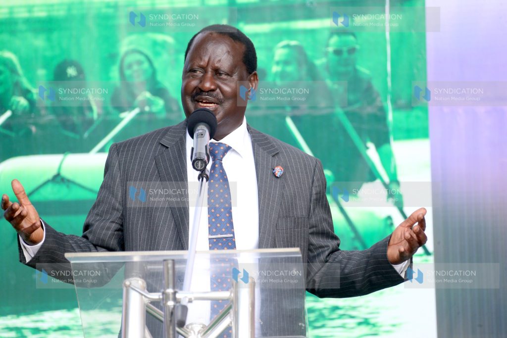 ODM Party leader and Gor Mahia Patron Raila Odinga