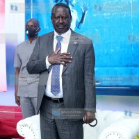 ODM Party leader and Gor Mahia patron Raila Odinga