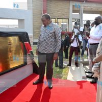 President Uhuru Kenyatta accompanied by Sports CS Amina Mohamed, PS Joe Okudo