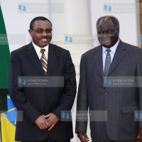 President Mwai Kibaki with Prime Minister of Ethiopia Hailemariam Desalegn