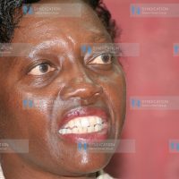 Gichugu MP Martha Karua addresses journalists at parliament on 4th January 2010 on the ongoing matatu strike