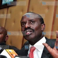 KNUT Chairman Wilson Sossion and KNUT 2nd vice chairman Wycliffe Omucheyi
