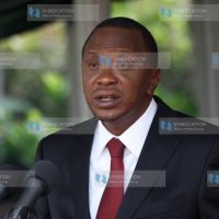 President Uhuru Kenyatta during the swearing-of Principal Secretaries