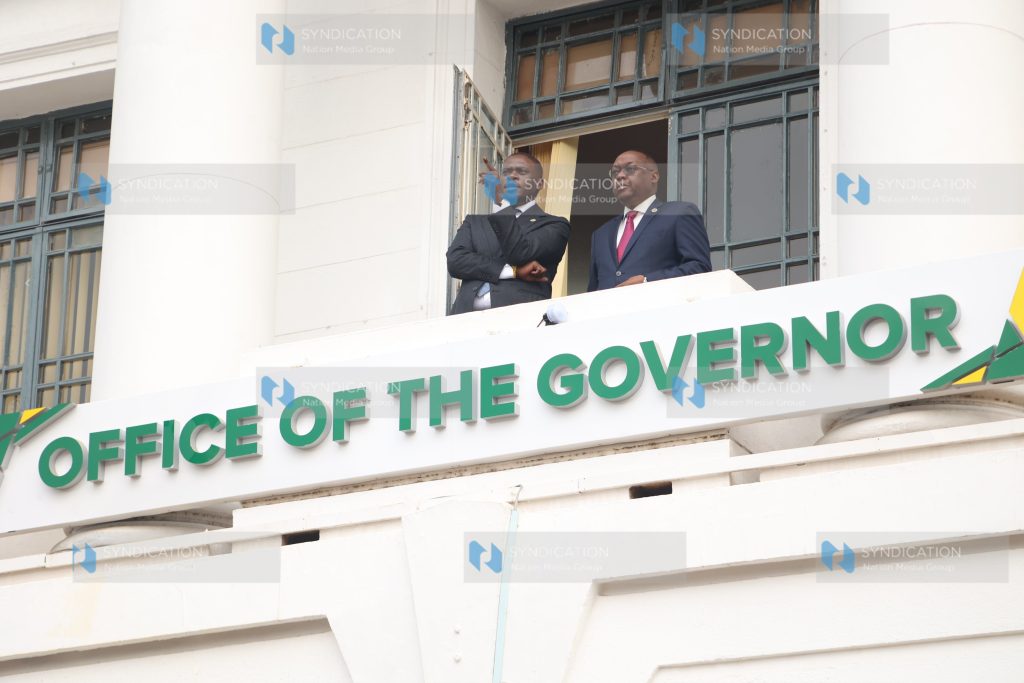 Nairobi Governor Johnson Sakaja and his Deputy Dr. James Njoroge Muchiri