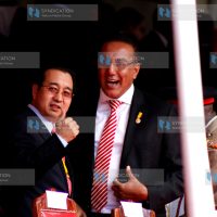 Najib Balala with a diplomat