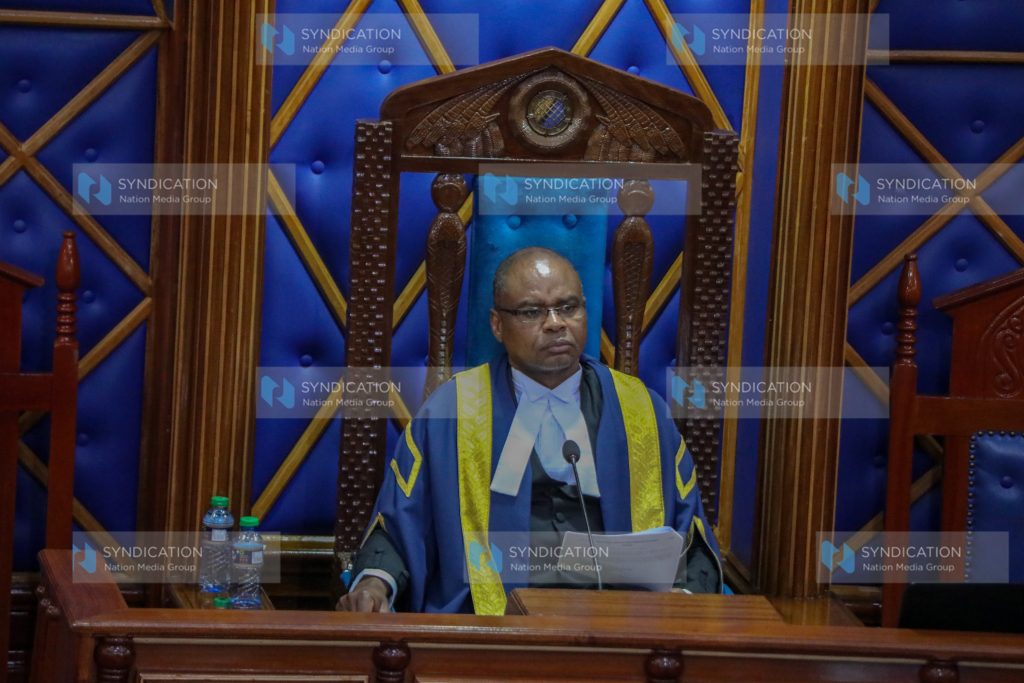 Senate Speaker Amason Kingi