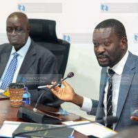 The Chairperson of the Senate Energy Committee, Dr. Oburu Odinga, and Nairobi Senator Edwin Sifuna