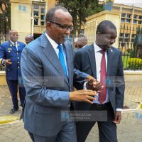 Cabinet Secretary Ministry of Defence Aden Bare Duale and Uasin Gishu senator Jackson Mandago