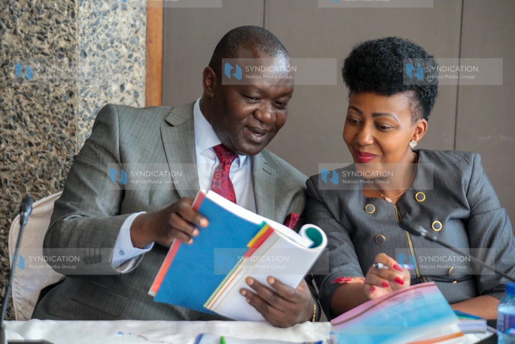 Senator Prof Tom Ojienda and Senator Tabitha Mutinda Munene