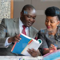 Senator Prof Tom Ojienda and Senator Tabitha Mutinda Munene
