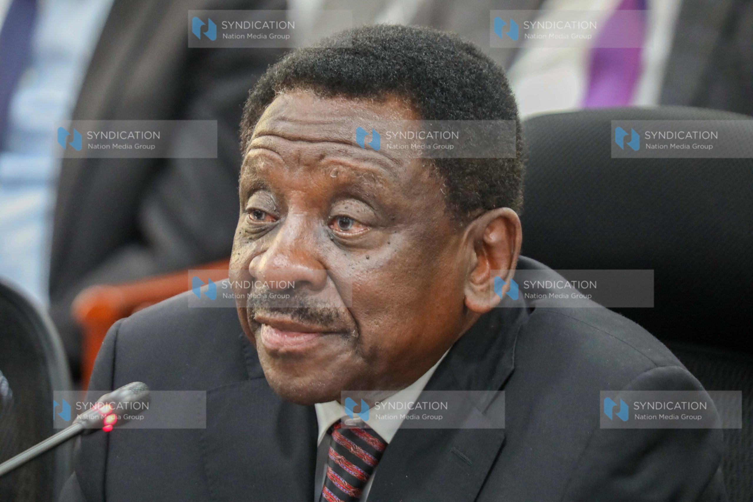Siaya County Governor James Orengo appears before the Senate County Public Accounts Committee