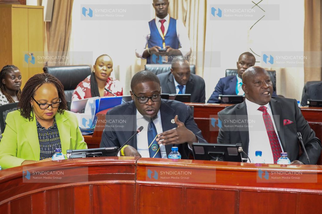 Kirinyaga Governor Anne Mumbi Waiguru, Nairobi Governor Johnson Sakaja and Nyeri Governor Mutahi Kahiga