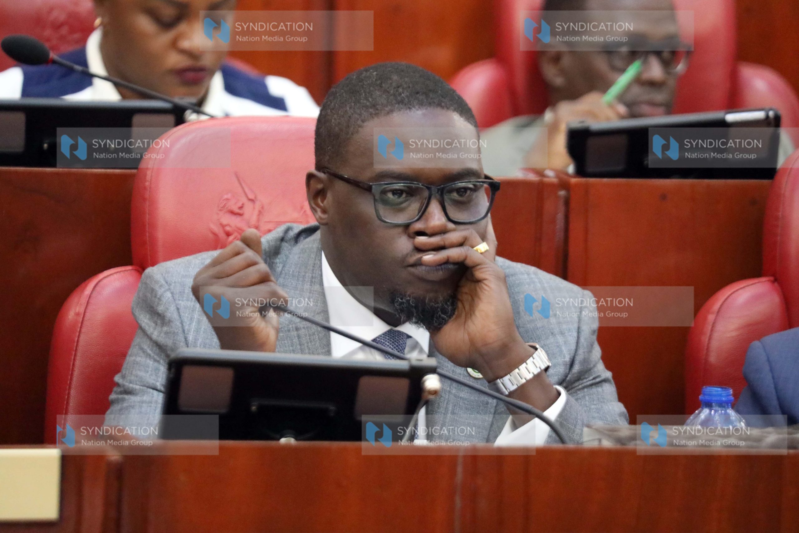 Nairobi County Governor Johnson Sakaja appears before the Senate Committee
