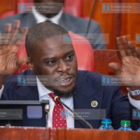 Nairobi Governor Johnson Arthur Sakaja before the Devolution Committee