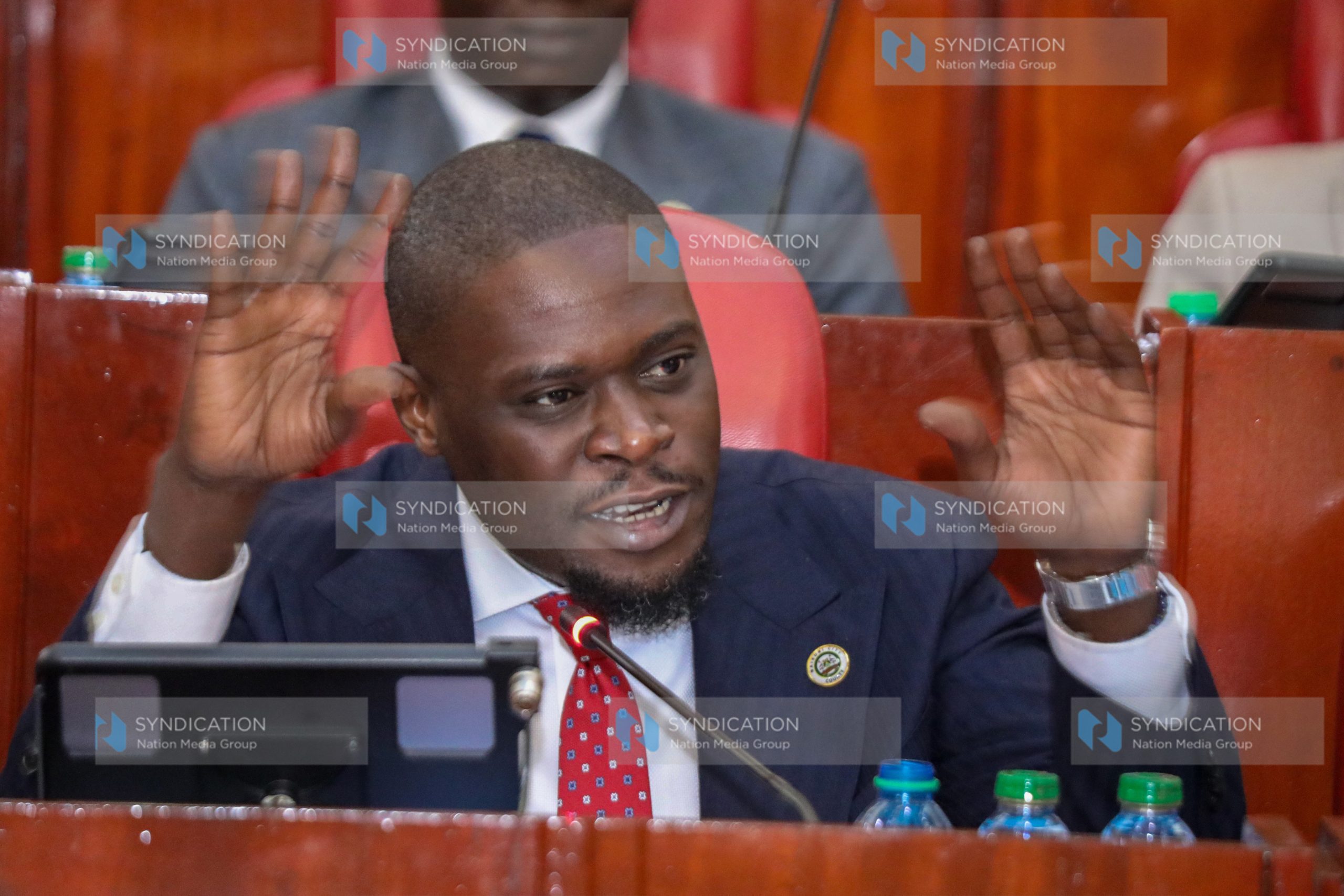 Nairobi Governor Johnson Arthur Sakaja before the Devolution Committee