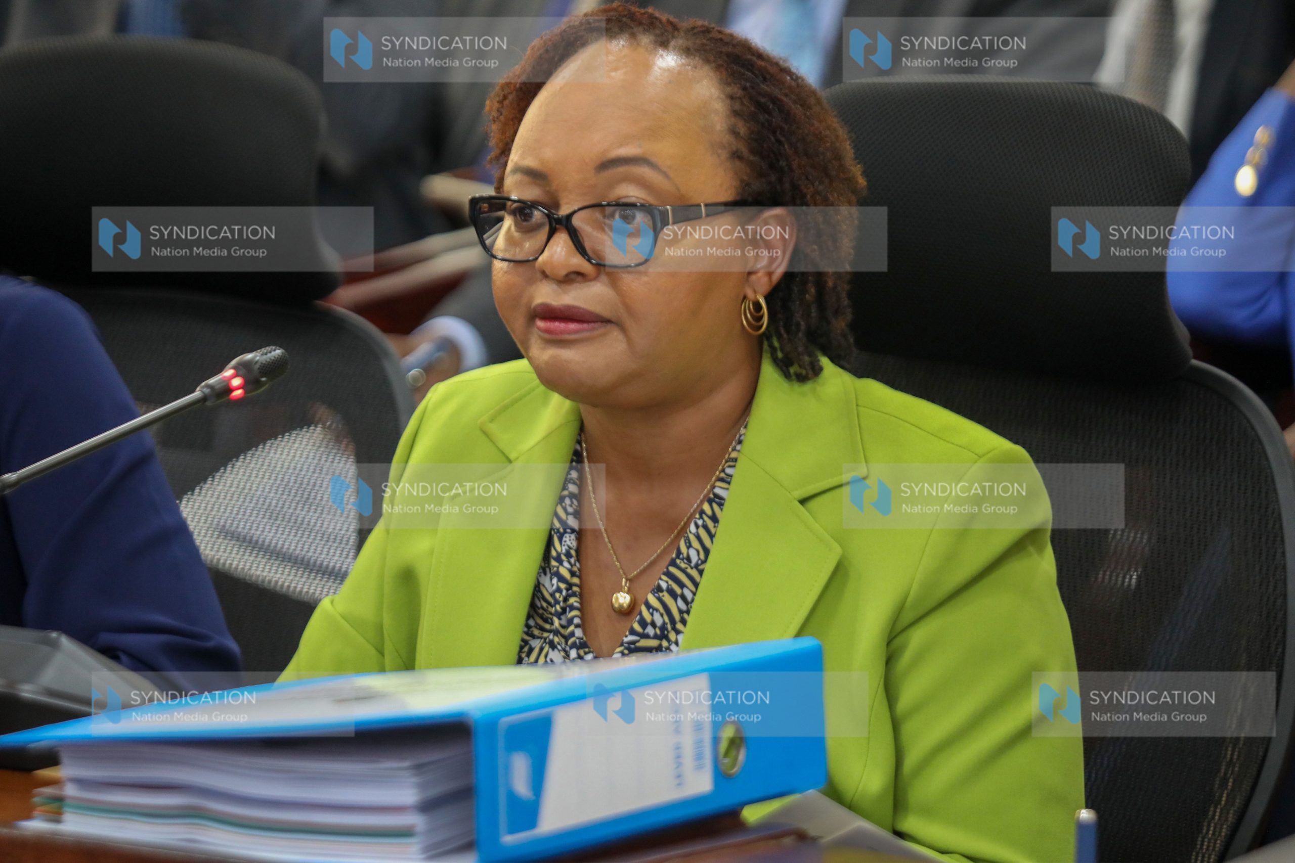 Kirinyaga County Governor Anne Waiguru appeared before the Senate Committee
