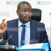 Nairobi Senator Edwin Sifuna and a member of Senate Committee on County Public Accounts