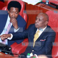 Narok County Senator Ledama Ole Kina and his Baringo County counterpart senator Gideon Moi