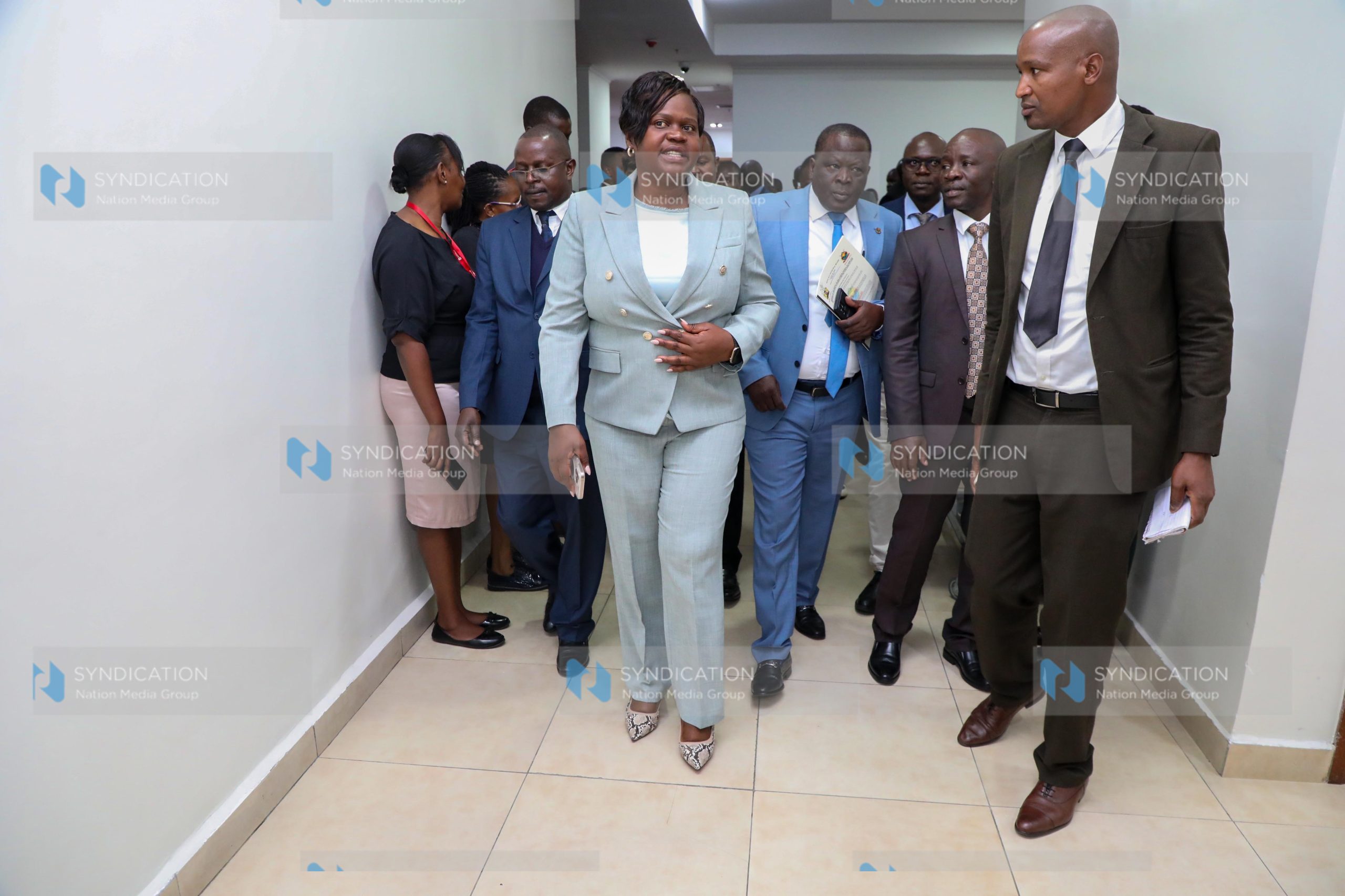 Homabay County Governor Gladys Wanga after she appeared before the Senate Committee