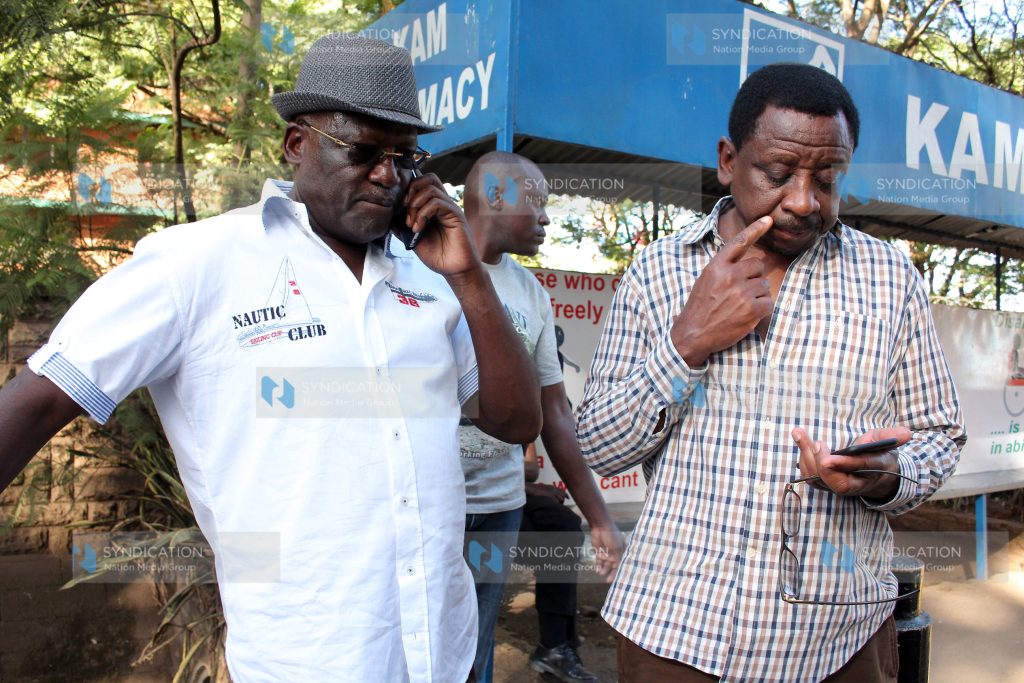 Machakos Senator Johnson Muthama and Siaya Senator James Orengo