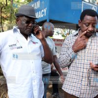 Machakos Senator Johnson Muthama and Siaya Senator James Orengo