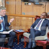 Danish Ambassador to Kenya H.E. Ole Thonke paid a courtesy call to Speaker of Senate Amason Kingi