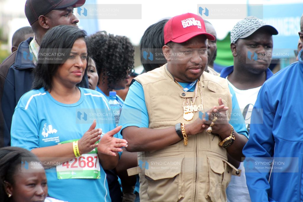 Nairobi Governor Mike Sonko and Women Rep. Esther Passaris