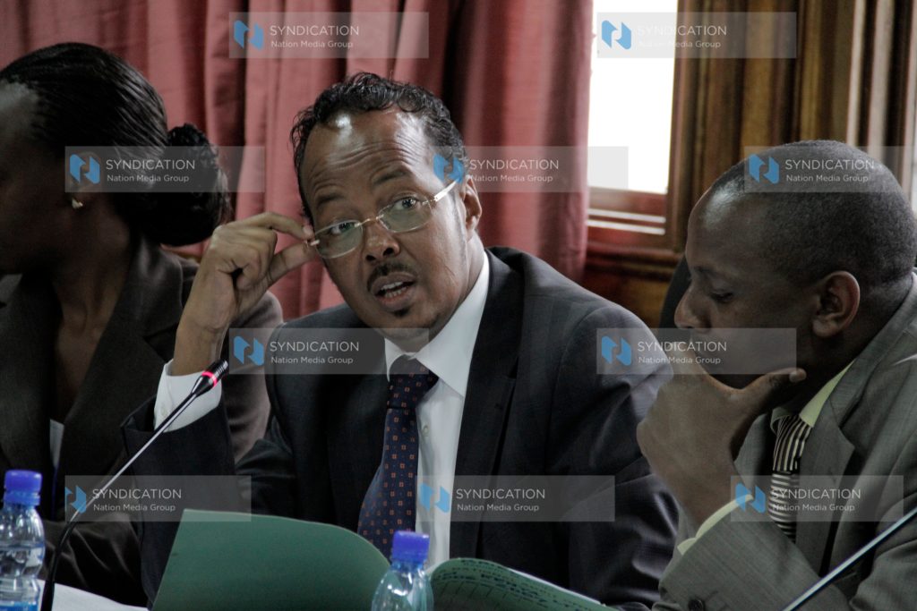 Public Investments Committee Chairman Adan Keynan with Vice-Chair Kimani Ichung’wa