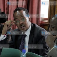 Public Investments Committee Chairman Adan Keynan with Vice-Chair Kimani Ichung’wa