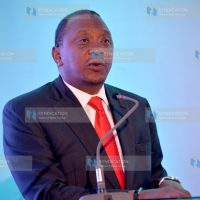 President Uhuru Kenyatta addressing the 6th Tokyo International Conference