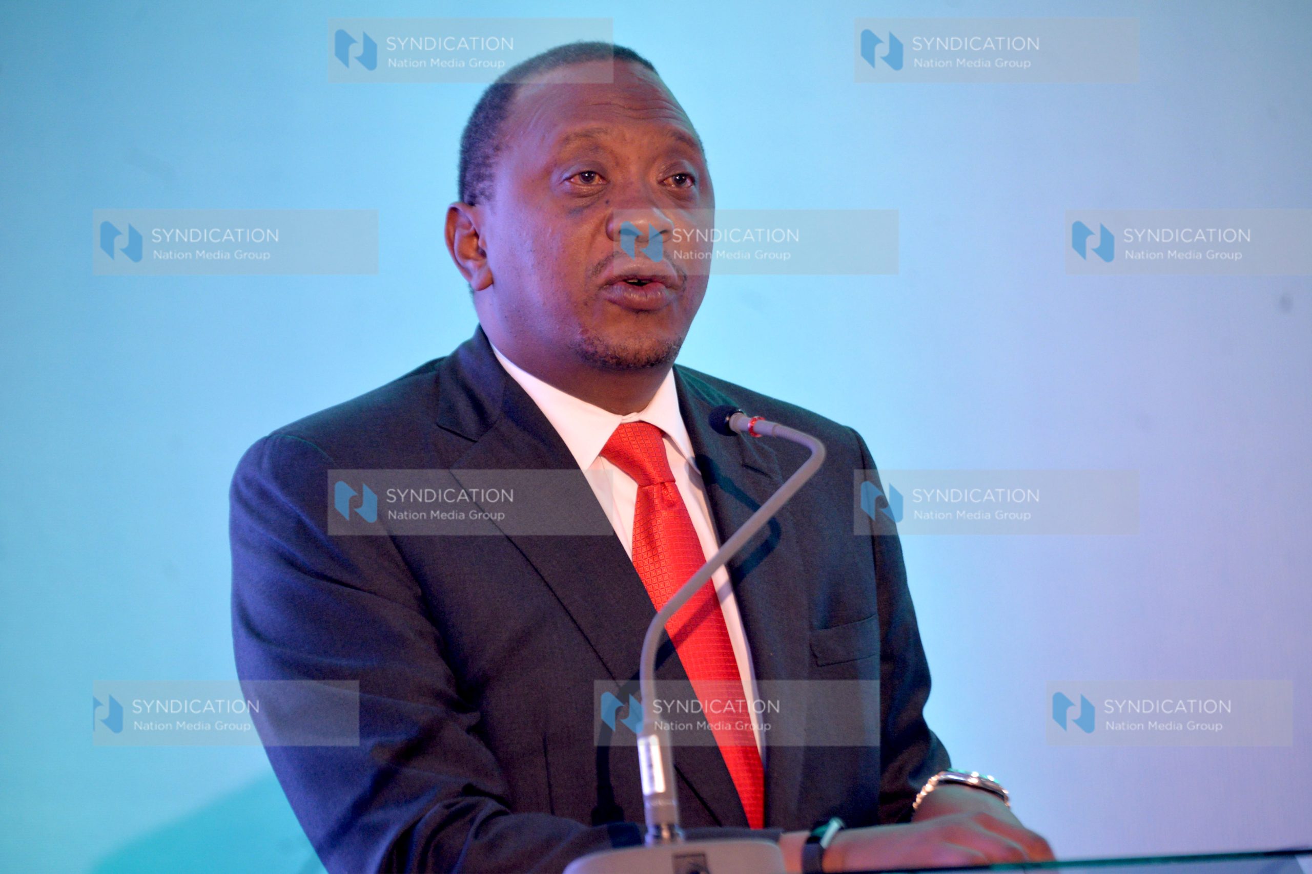 President Uhuru Kenyatta addressing the 6th Tokyo International Conference