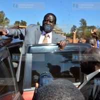 Former Prime Minister Raila Odinga when he visited Toi Market