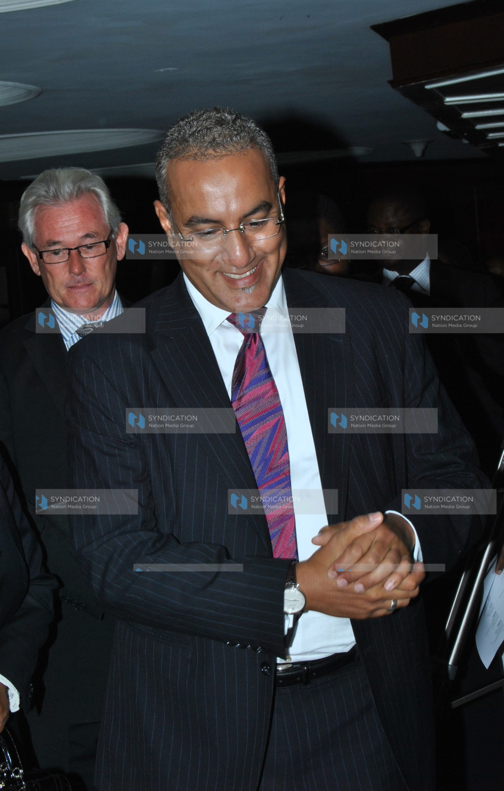 Tourism Minister Najib Balala arrives for a workshop on tourism stakeholders