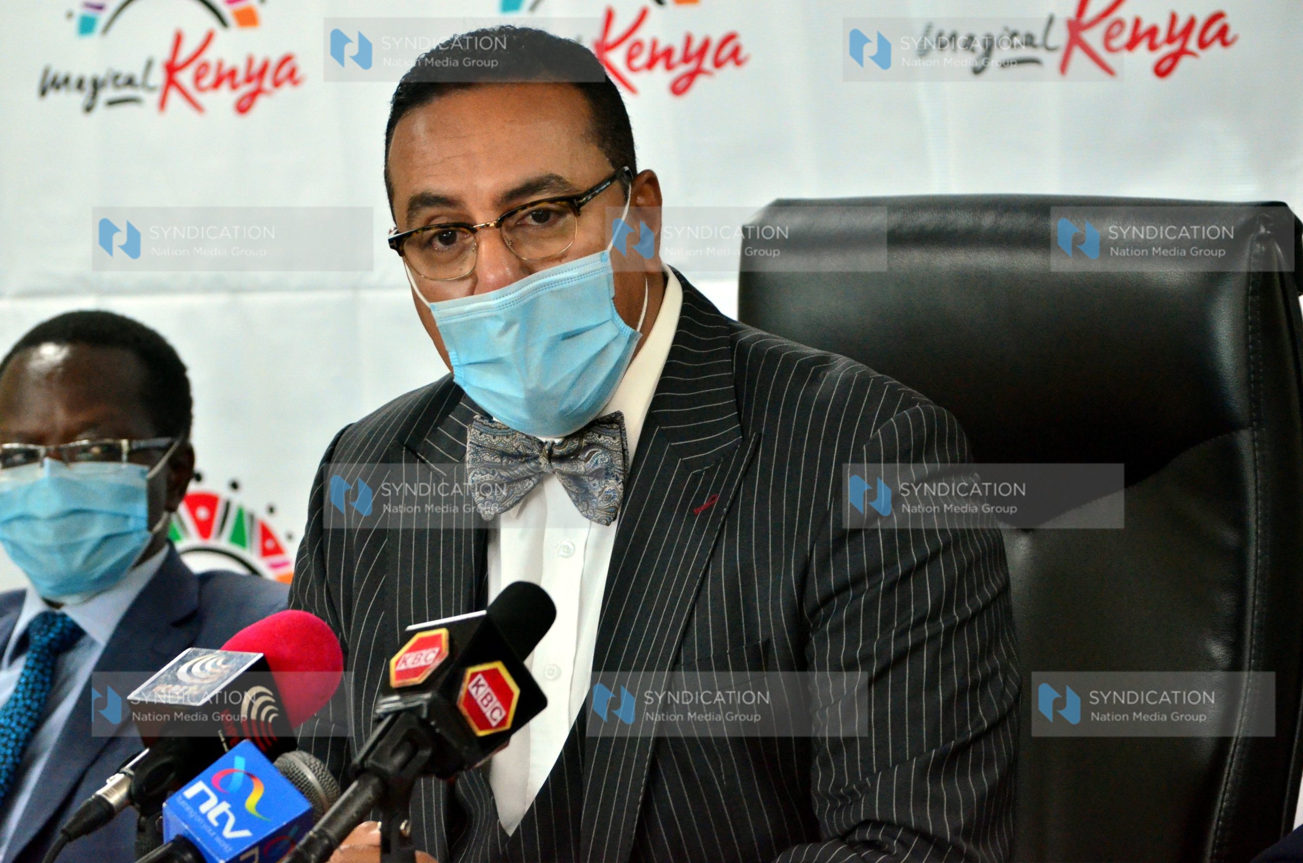 Ministry of Tourism and Wildlife Cabinet Secretary Najib Balala