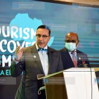 Minister of Tourism Najib Balala with his Jamaican counterpart Edmund Bartlett