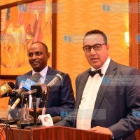 National Treasury Cabinet Secretary Ukur Yattani and his Tourism Wildlife counterpart Najib Balala